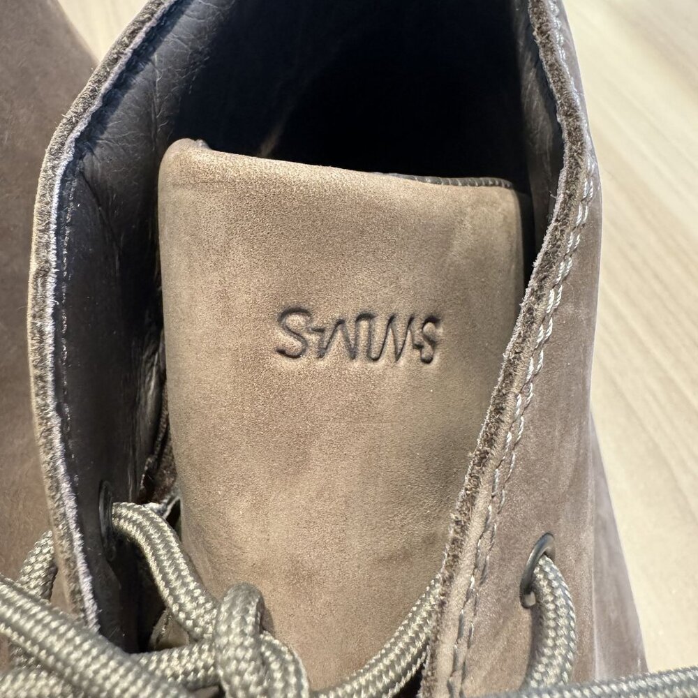 SWIMS Polacco Barry Taupe Leather Classic Chukka Ankle Boots Men's Size 11 - Picture 4 of 8